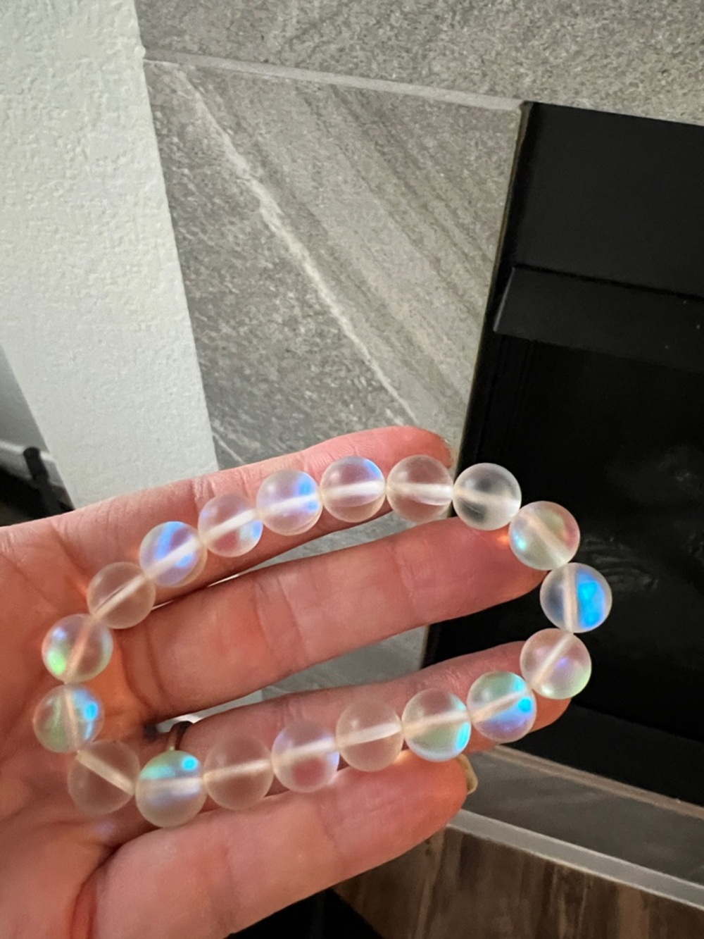 Iridescent Moonstone bracelet✨
